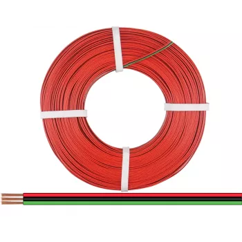 Donau Elektronik 318-014-25 ledning 3 x 0,14 mm² rød, sort, grøn 25 m