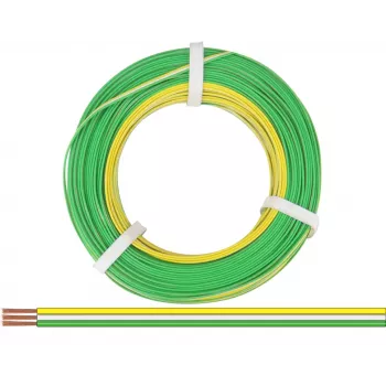Donau Elektronik 318-354-50 ledning 3 x 0,14 mm² gul, hvid, grøn 50 m