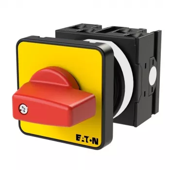 Eaton T0-2-1/E-RT 3-polet afbryder, sort/rød/gul 011082