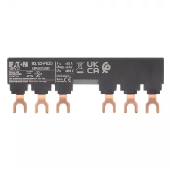EATON 3-faset samleskinneadapter B3.1/2-PKZ0 til PKZ0 motorværn, 63 A, 690 V AC, 3-polet, IP20 (044945)