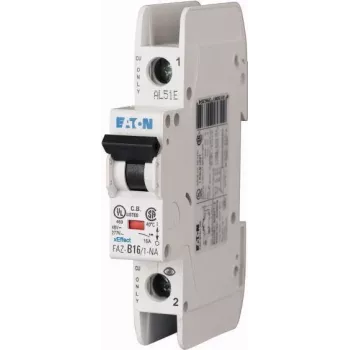 Eaton FAZ-C10/1-NA automatsikring (MCB), 10 A, 1-polet, C-karakteristik, 6 kA, 230 V AC, DIN-skinne 102087