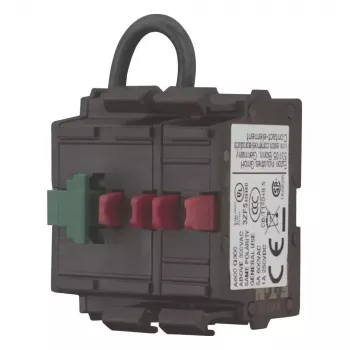 Eaton M22-K02SMC10 effektrelæ, 2 NC, frontmontage, skrueklemmer, sort 121474