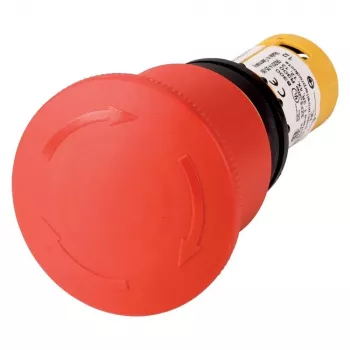 Eaton C22-PVT45P-K02 nødstop-trykknap, drejeudløsning, 2 NC, 45 mm svampehoved, IP66/IP67/IP69 121611