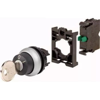 Eaton 110917 Control Cabinet Locking Mechanism, Screw-Actuated, Black/Silver