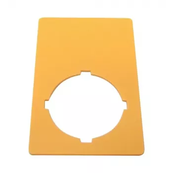 Eaton M22-XZK1-D99 NØDSTOP-skilt, gul, 90x90mm, NØDSTOP 121089