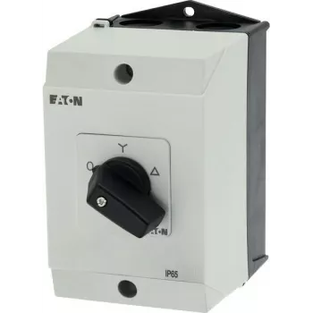 Eaton T0-4-8410/I1 3-polet TÆND-SLUK-vippekontakt, 20 A, frontmontering, sort/hvid 207140