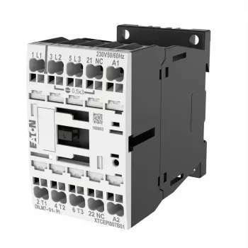 EATON DILM7-01(24VDC) effektkontaktor 3-polet 400V 3kW 1NC 24VDC 199228