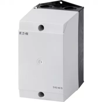 Eaton CI-K tomt kabinet til DIN-skinne-montage, 100 x 160 x 145 mm, lysegrå (RAL 7035), sort låg (RAL 9005) 206883