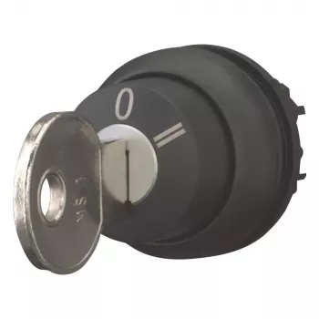Eaton M22S-WRS3 nøglebetjent vælgerkontakt, 3 positioner, fastlåsende, sort 216901