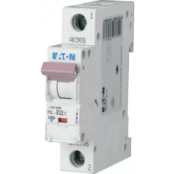 Eaton PXL-C32/1 ledningsbeskyttelsesafbryder (MCB), 1-polet, C-karakteristik, 32 A, 6 kA, 230/400 V AC 236062