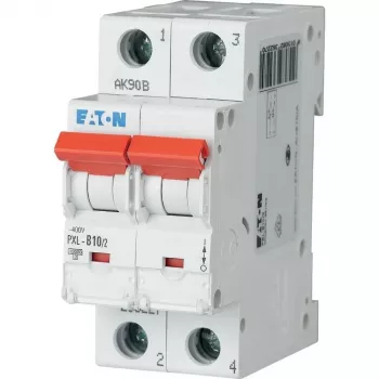 Eaton PXL-B10/2 ledningsbeskyttelsesafbryder, 1-polet, B-karakteristik, 10 A, 6 kA, DIN-skinne-montering 236227
