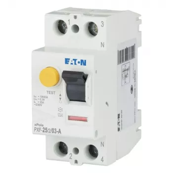 Eaton PXF-25/2/03-A fejlstrømsafbryder (RCCB) 25 A 2-polet 30 mA type A 236746