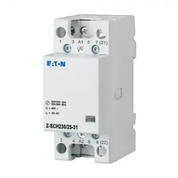 Eaton Z-SCH2 installationskontaktor 230V AC 25A 3NO+1NC DIN-skinne 248846