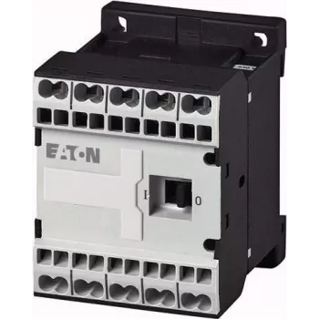 Eaton DILEM-01-G-C(24VDC) minikontaktor, 3-polet, 1 NC, 24 V DC spole, 9 A, 4 kW, IP20, sort/hvid 230167