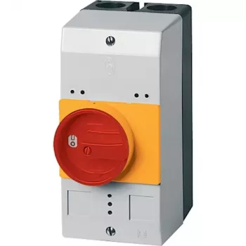 Eaton CI-PKZ0-GRM tomt kabinet med nødstopkontakt, 158 x 80 x 126 mm, rød/gul 260104