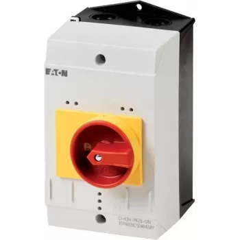 Eaton CI-K2-PKZ0-NA-GR tomt kabinet med nødstopkontakt, 160 x 100 x 100 mm, gul/rød 262681