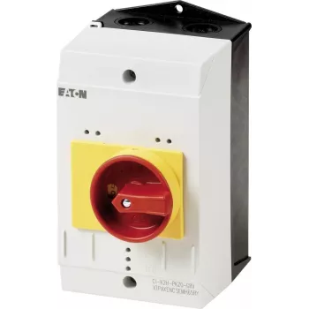 Eaton CI-K2-PKZ0-NA-GR tomt kabinet med nødstopkontakt, 160 x 100 x 100 mm, gul/rød 262681