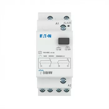 Eaton Z-S109/WW impulsafbryder, DIN-skinne, 2 vekselkontakter, 16 A, 230 V AC spole 265314