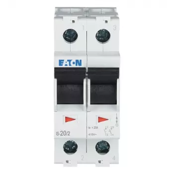 Eaton 2-polet hovedafbryder 20 A 230 V grå 276259