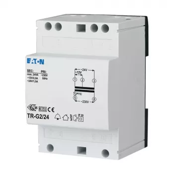 Eaton 272484 TR-G2 ringetransformator 230V til 12-24V AC 2-1A DIN-skinne