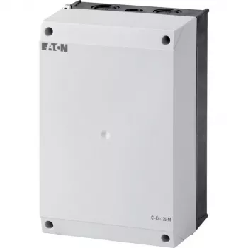 Eaton CI-K4-125 tomt kabinet til monteringsplade, 160 x 240 x 125 mm, lysegrå (RAL 7035) / sort (RAL 9005) 206897