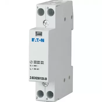 Eaton Z-SCH230/1/25-20 modulær kontaktor, 230V AC-spole, 25A, 2 NO, 1 modul 120853