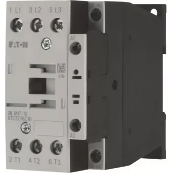 Eaton DILM17-10 kontaktor, 24 V 50 Hz-spole, IP00, 56 x 85 mm, sort/hvid