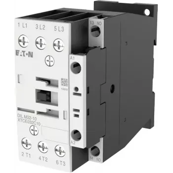 Eaton DILM32-10(RDC24) Power Contactor, 3-Pole, 32 A, 24-27 V DC Coil, 1 NO Auxiliary 277274