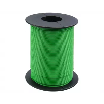 Donau Elektronik 119-14 Stranded Wire 1 x 0.14 mm² Green 100 m