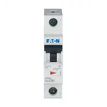 Eaton FAZ-C16/1 automatisk sikring (MCB), 1-polet, 16 A, C-karakteristik 278561