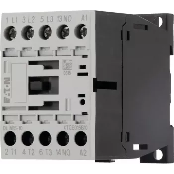 Eaton DILM15-10 Power Contactor, 3-Pole, 230 V AC 50 Hz / 240 V AC 60 Hz Coil, 1 NO Auxiliary, 15 A 290058