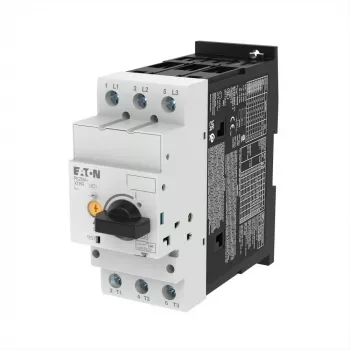 Eaton PKZM4-50 motorværn, 3-polet, 50 A, 40-50 A overbelastning, skrueklemmer, DIN-skinne 222355