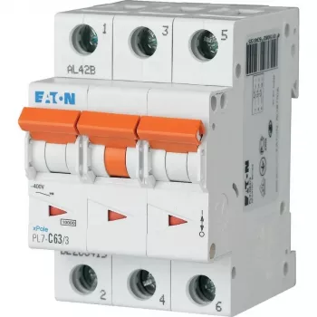 Eaton PXL-C63/3 automatsikring 3-polet C 63A 6kA 236432