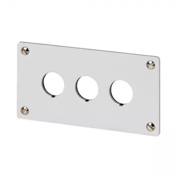Eaton M22-E3Q aluminiumskabinet til styrestation, grå, 3 udskæringer, IP65 216544