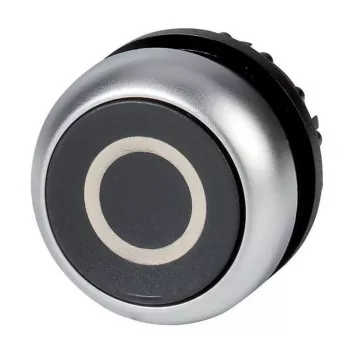 Eaton M22-D-S-X0 trykkontakt, sort/metal 216609
