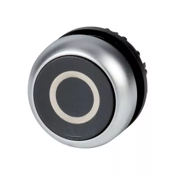 Eaton M22-D-S-X0 trykkontakt, sort/metal 216609