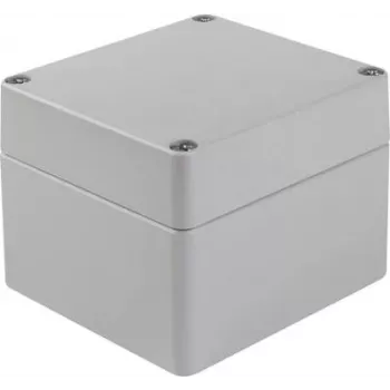 Bopla A 120 universalhus 122 x 120 x 90 mm, aluminium, sølvgrå RAL 7001 01120000.H