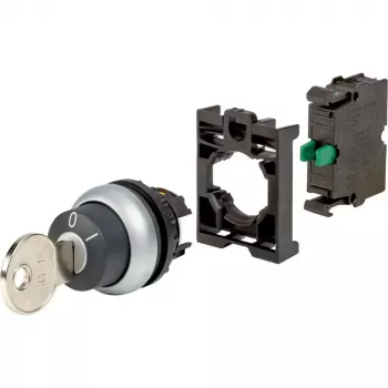 Eaton M22-WS-K10-BVP nøglekontaktaktuator, frontring plast, sort 110921