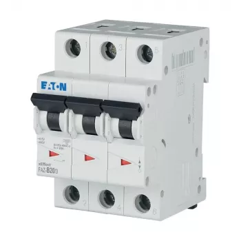 Eaton FAZ-B20/3 automatsikring, 3-polet, type B, 20 A, 278848