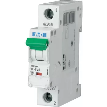 Eaton PXL-D6/1 automatsikring 1-polet D-karakteristik 6A 10kA 236093