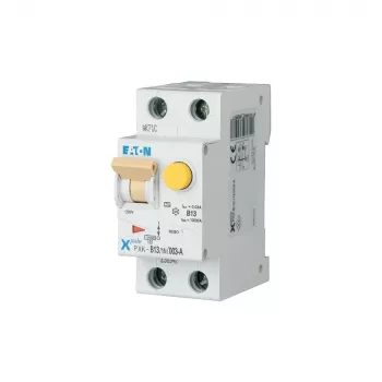 Eaton PXK-B13/1N/003-A RCBO, 13 A, 30 mA, 1P+N, B-karakteristik, 10 kA, 230 V AC, DIN-skinne, 2 moduler 236947