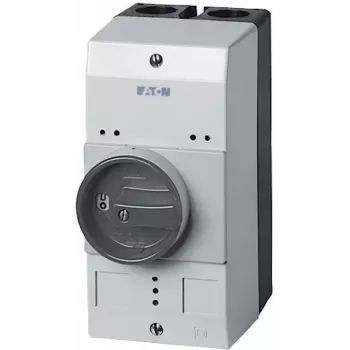 Eaton CI-PKZ0-GM tomt hus med drejekontakt, 158 x 80 x 126 mm, sort/grå 260089
