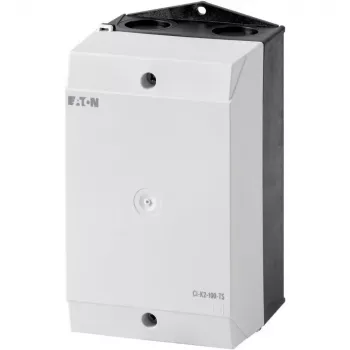 Eaton CI-K 206882 tomt kabinet til DIN-skinne montage, 100 x 160 x 100 mm, lysegrå (RAL 7035) / sort (RAL 9005)