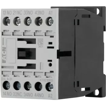 Eaton DILA-31 hjælpekontaktor, 230 V AC-spole, 3 NO + 1 NC, skrueklemmer, 1,6 kW