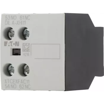 Eaton DILA-XHI11 276421 hjælpekontaktblok, 45 x 117 x 68 mm, -25 til 60 °C, sort/hvid