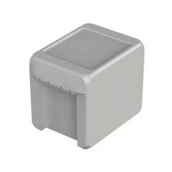 BOPLA Bocube vægkabinet, polycarbonat, lysegrå RAL 7035, 80 x 113 x 90 mm 96012135