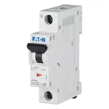 Eaton FAZ-C2/1-DC Automatsikring, 1-polet, 2 A, C-karakteristik, 220 V DC, 10 kA 279122