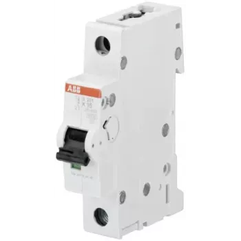 ABB S201-K8 Miniature Circuit Breaker, 1-Pole, K-Curve, 8 A, 6 kA 2CDS251001R0407