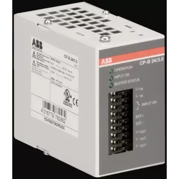 ABB CP-B 24/3.0 Buffer Module for Power Supplies, 24 V DC, 3 A, DIN Rail 1SVR427060R0300