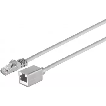 S CONN MAXIMUM CONNECTIVITY Cat.7 S/FTP PIMF netværksforlængerkabel, RJ45 han til hun, halogenfri, grå, 10 m 08-62070